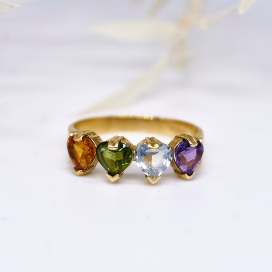 OH MATHILDA. 18K - Citrin - Peridot - Blautopas - Amethyst