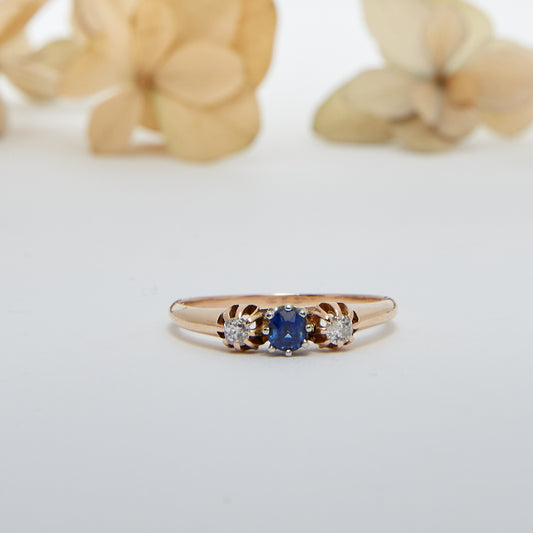 OH POPPY. 14K - Saphir - Diamant