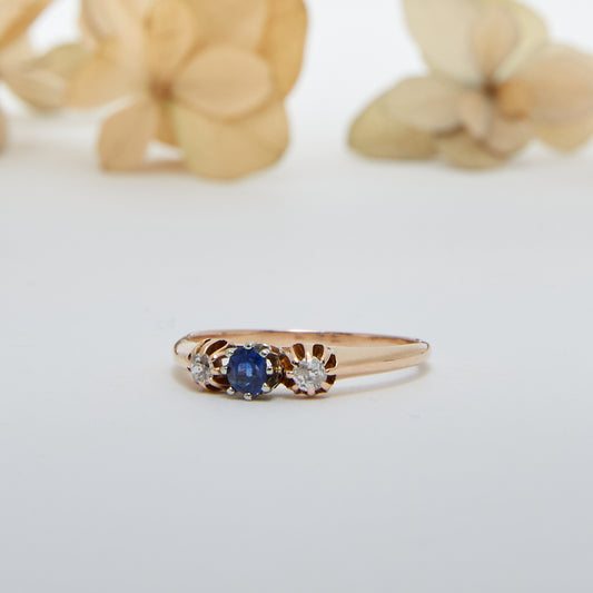 OH POPPY. 14K - Saphir - Diamant